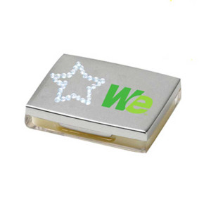Star Rhinestone Mirror Compact Promotional Custom Imprinted With Logo