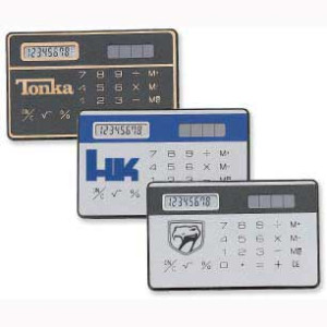 Credit Card Size Solar Calculator Promotional Custom Imprinted With Logo