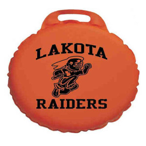 Round Vinyl Stadium Cushions - 13.5 Diameter x 1.5 Promotional Custom Imprinted