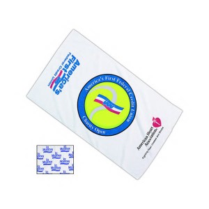Thirsty Game Towel Promotional Custom Imprinted With Logo Thirsty Game Towel Promotional Custom Imprinted With Logo