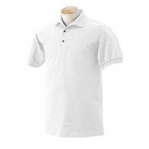 Gildan Cotton Sport Shirt - White Promotional Custom Imprinted With Logo Gildan Cotton Sport Shirt - White Promotional Custom Imprinted With Logo