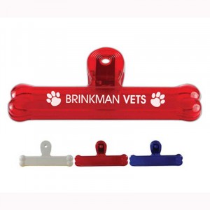 6" Dog Bone Bag Clip Promotional Custom Imprinted With Logo 6" Dog Bone Bag Clip Promotional Custom Imprinted With Logo