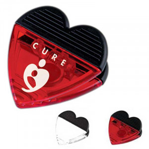 Heart Magnetic Memo Clip Promotional Custom Imprinted With Logo Heart Magnetic Memo Clip Promotional Custom Imprinted With Logo