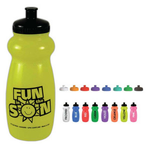 Translucent Gripper Bottle - 20 Oz - BPA Free Promotional Custom Imprinted
