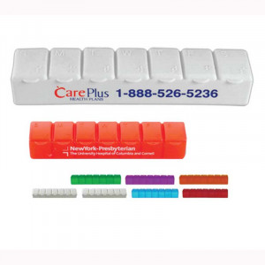 Seven Day Pill Case Promotional Custom Imprinted With Logo