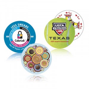 Round Playing Cards - Full Color Promotional Custom Imprinted With Logo