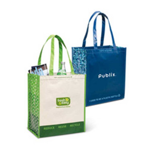 Laminated Recycled Shopper Promotional Custom Imprinted With Logo Laminated Recycled Shopper Promotional Custom Imprinted With Logo