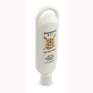 SPF 15 Sunscreen Loop Tottle - 1Oz Promotional Custom Imprinted With Logo