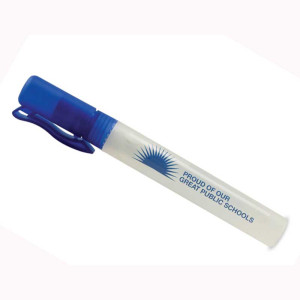 Antibacterial Jumbo Pocket Sprayer with Clip Cap - 0.33 Oz Promotional Custom Imprinted With Logo Antibacterial Jumbo Pocket Sprayer with Clip Cap - 0.33 Oz Promotional Custom Imprinted With Logo