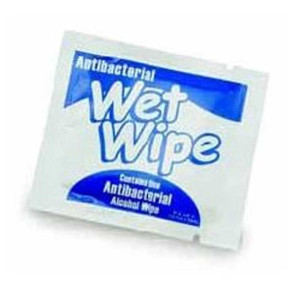 Stock Imprint Antibacterial Wet Wipe Packette Promotional Custom Imprinted With Logo