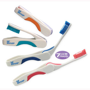 Pop-Up Travel Toothbrush Promotional Custom Imprinted With Logo Pop-Up Travel Toothbrush Promotional Custom Imprinted With Logo