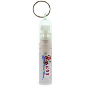 Micro Keychain Sprayers - 0.06 Oz Promotional Custom Imprinted With Logo