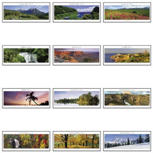 Panoramic Executive Calendar - Spanning America Promotional Custom Imprinted With Logo Panoramic Executive Calendar - Spanning America Promotional Custom Imprinted With Logo