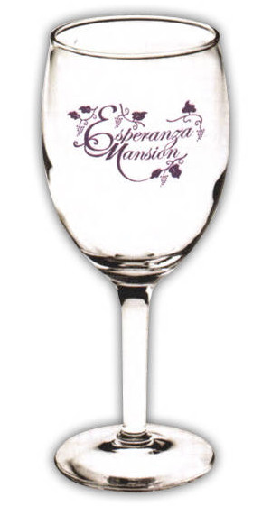 8 oz Wine Glass Promotional Custom Imprinted With Logo