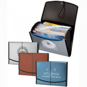 Apollo Divided Portfolio Promotional Custom Imprinted With Logo