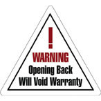 Special Shape Labels - Large Triangle Promotional Custom Imprinted With Logo