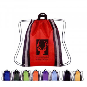 Large Nylon Reflective Sports Pack Promotional Custom Imprinted With Logo