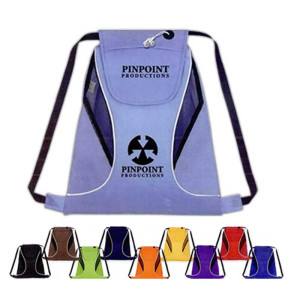 Sports Pack with Mesh Sides and Velcro Closure Promotional Custom Imprinted With Logo