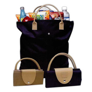 Foldable Tote Bag Promotional Custom Imprinted With Logo