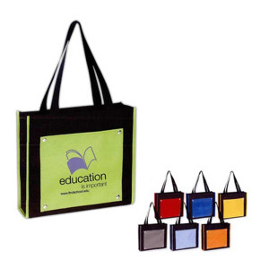 Contempo Tote Bag - Silk-Screen Promotional Custom Imprinted With Logo