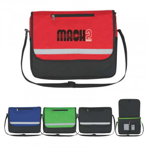 Non-Woven Reflective Messenger Bag Promotional Custom Imprinted With Logo Non-Woven Reflective Messenger Bag Promotional Custom Imprinted With Logo