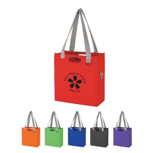 Non-Woven Expedia Tote Bag Promotional Custom Imprinted With Logo