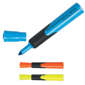 Rubber Grip Highlighter Promotional Custom Imprinted With Logo Rubber Grip Highlighter Promotional Custom Imprinted With Logo