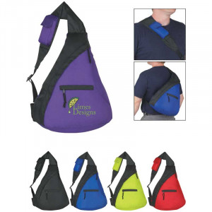 Budget Sling Backpack Promotional Custom Imprinted With Logo Budget Sling Backpack Promotional Custom Imprinted With Logo