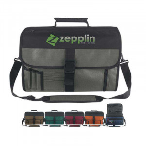 Expandable Deluxe Briefcase Promotional Custom Imprinted With Logo Expandable Deluxe Briefcase Promotional Custom Imprinted With Logo