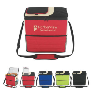 Flip Flap Insulated Kooler Bag Promotional Custom Imprinted With Logo Flip Flap Insulated Kooler Bag Promotional Custom Imprinted With Logo