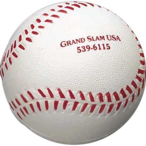Baseball Stress Toy Promotional Custom Imprinted With Logo Baseball Stress Toy Promotional Custom Imprinted With Logo