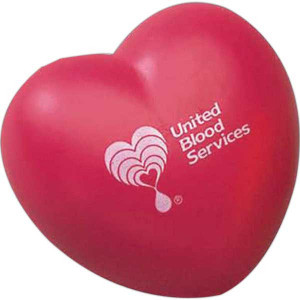 Heart Shaped Stress Ball Promotional Custom Imprinted With Logo Heart Shaped Stress Ball Promotional Custom Imprinted With Logo