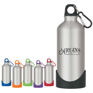20 oz. Stainless Steel Bike Bottle with Rubber Base Promotional Custom Imprinted With Logo 20 oz. Stainless Steel Bike Bottle with Rubber Base Promotional Custom Imprinted With Logo