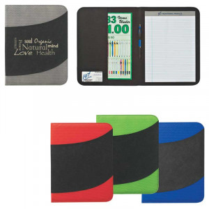 Non-Woven 8 1/2" x 11" Bubble Padfolio Promotional Custom Imprinted With Logo