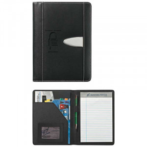 Eclipse Bonded Leather 5" x 7" Portfolio Promotional Custom Imprinted With Logo