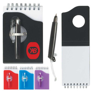 Mini Jotter Pad with Shorty Pen Promotional Custom Imprinted With Logo Mini Jotter Pad with Shorty Pen Promotional Custom Imprinted With Logo