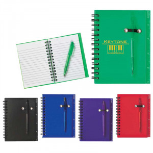 Spiral Notebook & Pen Promotional Custom Imprinted With Logo Spiral Notebook & Pen Promotional Custom Imprinted With Logo