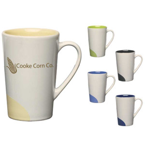12 oz. Half-Moon Mug Promotional Custom Imprinted With Logo