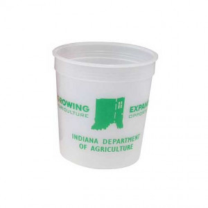 Stadium Cups - 8 oz -Silkscreen #514 Promotional Custom Imprinted With Logo