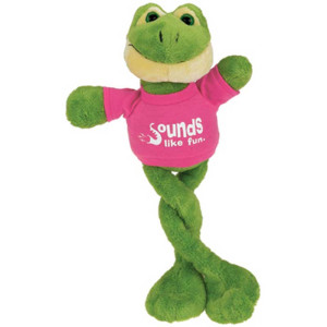 Mini Frog Pully Pal Promotional Custom Imprinted With Logo