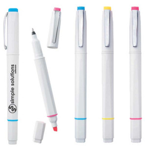Dual Function Highlighter Promotional Custom Imprinted With Logo Dual Function Highlighter Promotional Custom Imprinted With Logo