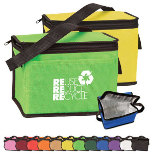 6 Pack Nonwoven Cooler Bag Promotional Custom Imprinted With Logo