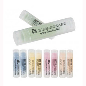 Fruity SPF 15 Lip Balm Promotional Custom Imprinted With Logo Fruity SPF 15 Lip Balm Promotional Custom Imprinted With Logo