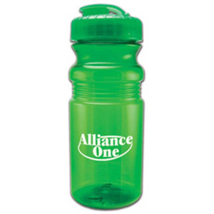 20 oz Recreation Bottle with Flip Top Lid Promotional Custom Imprinted With Logo