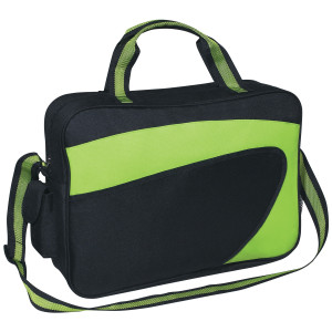 Silk-Screen Ecliptic Briefcase/Messenger Bag Promotional Custom Imprinted With Logo