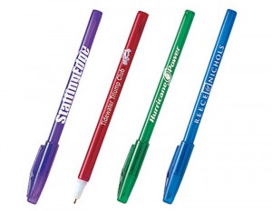 Translucent Stick Pen Promotional Custom Imprinted With Logo