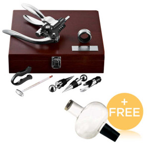 Executive Wine Collector's Set Promotional Custom Imprinted With Logo