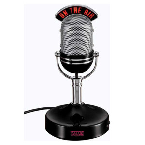 On The Air Desktop Speaker and Microphone Promotional Custom Imprinted With Logo