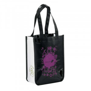 Laminated Non-Woven Small Shopper Tote Promotional Custom Imprinted With Logo