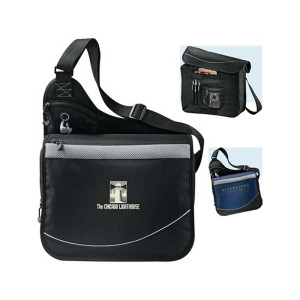 Incline Urban Messenger Bag Promotional Custom Imprinted With Logo